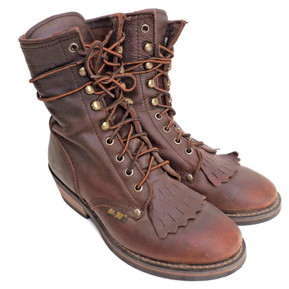 AdTec Packer 9'' Work Boots - Soft Toe - Chestnut: Men's Size 8M